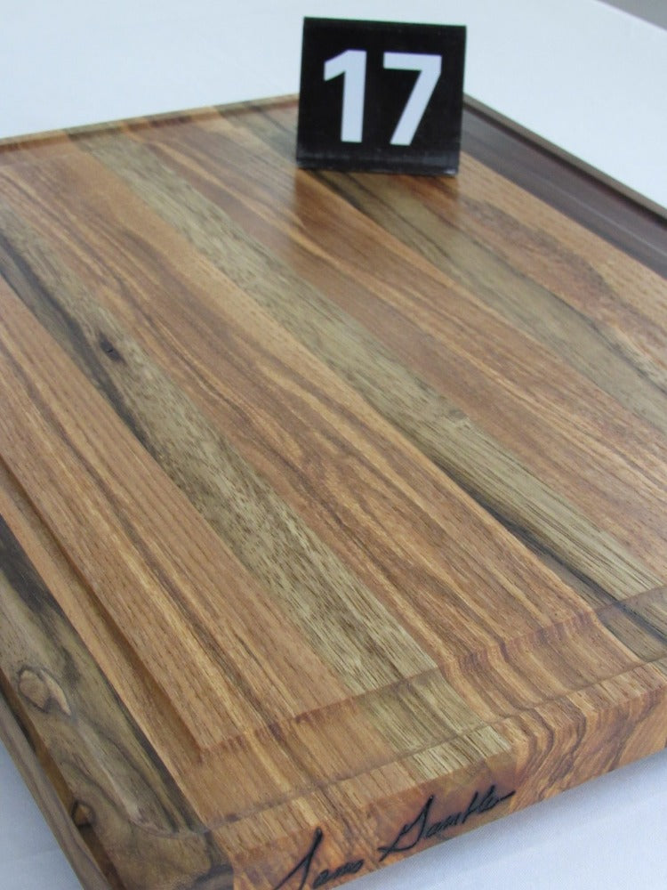 Rosewood, Ash and Black Limba 14.75x12-7/8in