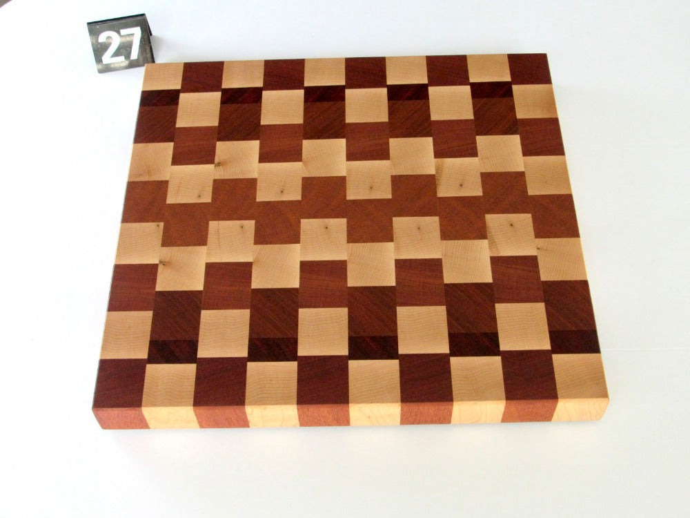 Hard Maple, Sapele, and Rosewood 16x15.5-1.5in